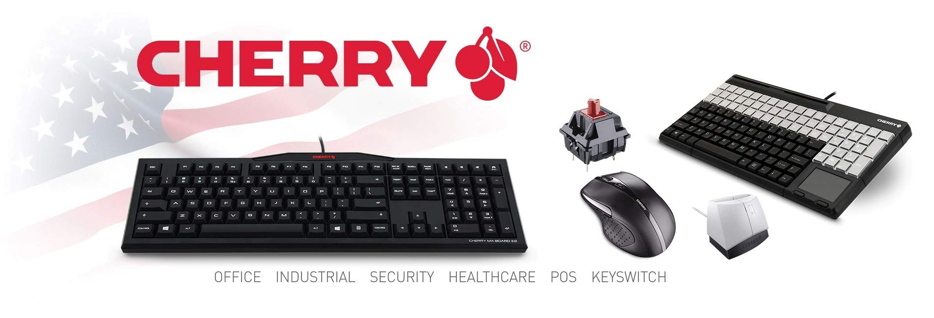 Cherry   G80 1800Lpceu 0 G80 Compact Industrial Keyboard   104 Keys
